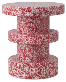 Príručný stolík/stolička Bit Stool Stack – červený