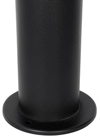 Moderné vonkajšie stĺpové svietidlo čierne 45 cm IP44 - Rox