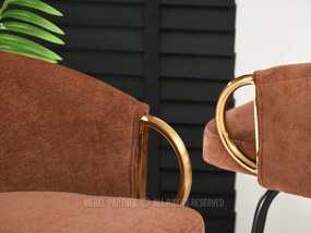 Stolička Carma H (medená + zlatá). Akcia -21%. Vlastná spoľahlivá doprava až k Vám domov. 1110656