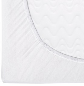 DETSKÉ JERSEY PRESTIERADLO 001 80X180 CM BIELE
