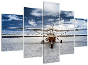 Obraz motorového lietadla (150x105 cm)