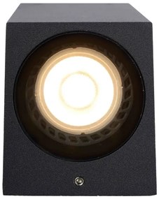 Lucide 69800/01/30 - Vonkajšie nástenné svietidlo ZARO 1xGU10/35W/230V IP44 čierna