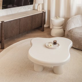 Kávový stolek Vercelli, 100 cm bílý