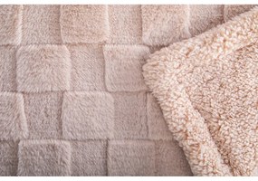 Hnedá deka z mikroplyšu 150x200 cm Rava – Tiseco Home Studio