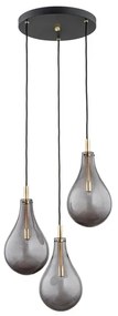 Argon 6105 - Luster na lanku OAKLAND 3xG9/6W/230V čierna