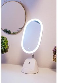 Immax 08970L - LED Stmievateľné zrkadielko s bezdrôtovým nabíjaním LED/18W/230V