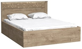Manželská posteľ 160 cm Nature 17 (s LED osvetlením) (dub ribbeck). Akcia -20%. Vlastná spoľahlivá doprava až k Vám domov. 1057921