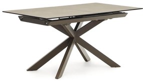 Rozkladací jedálenský stôl antamida 160 (210) x 90 cm hnedý MUZZA