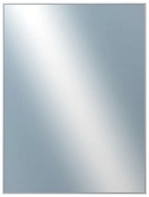 DANTIK - Zrkadlo v rámu, rozmer s rámom 60x80 cm z lišty Hliník strieborná (7001004)