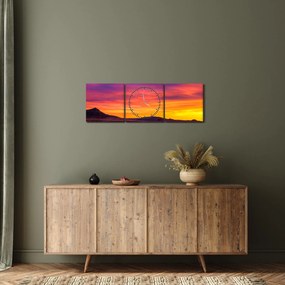 Obraz - Cesta (s hodinami) (90x30 cm)