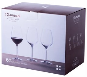 Lunasol - Poháre na červené víno 570 ml set 6 ks - Optima Glas Lunasol (322681)