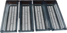 usporadejto.cz Úložný kôš, box a organizér extra hlboký 50cm x 20cm INVA, dymový