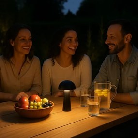 Rabalux 76036 - LED stmievateľná dotyková vonkajšia lampa MIREO 1,5W/5V IP44 1200 mAh USB čierna