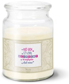 Sablio Sviečka Keď Boh stvoril učiteľky - 500 g
