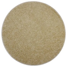 Vopi koberce Kusový koberec Color shaggy béžový guľatý - 250x250 (priemer) kruh cm