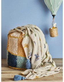 Krémová detská deka 130x160 cm Plane – Bloomingville Mini