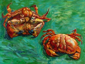 Obrazová reprodukcia Two Crabs (Vintage Seaside) - Vincent van Gogh, (40 x 30 cm)