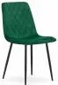 Set 2 kresiel TURIN - tmavozelený zamat