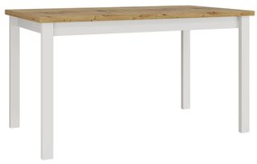 Rozkladací stôl Diesel 80 x 140/180 II, Morenie: dub artisan L, Farby nožičiek: biela