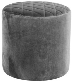 Sivý zamatový puf Bonami Essentials Ejby
