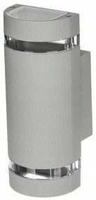 LEDLUX LED vonkajšie strieborné - 2 x GU10 - 230V - BRG2464
