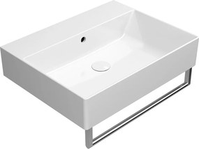 GSI GSI, KUBE X keramické umývadlo 60x47cm, bez otvoru, biela ExtraGlaze, 9431011