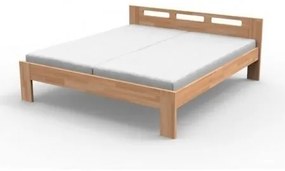 Manželská drevená posteľ z buku NELA, 160x200 cm, Olejový vosk
