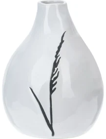 Porcelánová váza Art s dekorom trávy, 11 x 14 cm