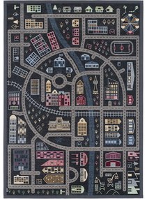 Čierny obojstranný detský koberec Narma Ülejõe, 140 x 200 cm