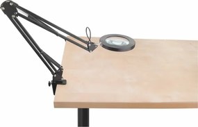 Extol - LED Stmievateľná stolná lampa s lupou LED/8W/5V 2900/4500/7500K čierna