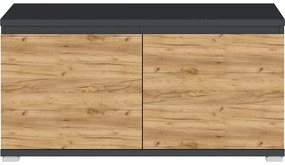 Skrinka na topánky v dekore duba s lavicou Lissabon - Germania