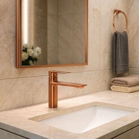 Rea Storm, umývadlová batéria h-150, medená matná, REA-B3001