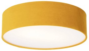 Moderné stropné svietidlo okrové 40 cm so zlatým vnútrom - Drum