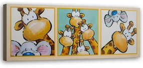 Gario Obraz na plátne Žirafa a myš Rozmery: 90 x 30 cm