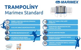 Marimex | Trampolína Marimex Standard 366 cm - zelená + vnútorná ochranná sieť + schodíky ZADARMO | 19000101