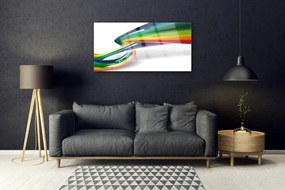 Obraz na skle Abstrakcie dúha umenie 140x70 cm