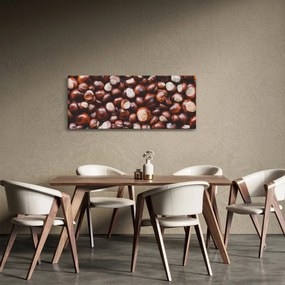 Obraz - Zrelé gaštany (120x50 cm)