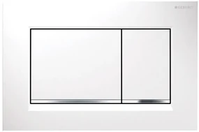 Geberit Sigma30, ovládacie tlačidlo Sigma30, biela/chróm, 115.883.KJ.1