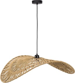 Toolight Toolight, závesné stropné svietidlo 80cm, 1xE27, APP1740-1C, čierna-hnedá, OSW-06063