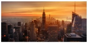 Magnetické obrazy Večerná nálada panorámy Manhattanu
