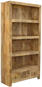 furniture-nabytek.cz - Drevená knižnica 90x180x35 z masívu mango
