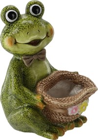 ZÁHRADNÝ KVETINÁK – ŽABA S KLOBÚKOM 23,5 x 22 x 32,5 CM *7195
