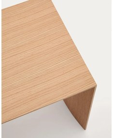 Konferenčný stolík vo svetloprírodnej farbe v dekore duba 45x90 cm Litto – Kave Home