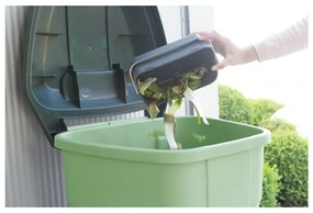 Tmavosivá nádoba na kompostovateľný odpad 1,8 l SinkSide – Brabantia
