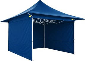Oceľový rýchlorozkladací stan 3x3 so strieškou, Modrá