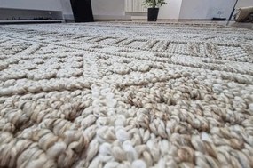 HU Béžový moderný koberec Boho 086-B Rozmer: 140x190 cm