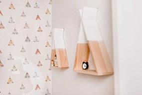 Polica na stenu Tipi Natural White