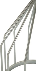 Odkladací stolík Cup 37 cm mramor/strieborný