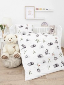 Detské bavlnené obliečky do postieľky Renforcé - Mourek