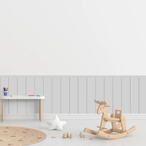 PIPPER. Textilná samolepiaca tapeta - Obdĺžnik - Šedá farba Farba: Bledá, Veľkosť: 60 cm